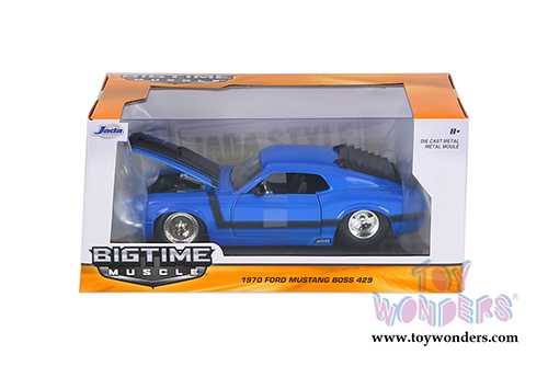 Jada Toys Bigtime Muscle - Ford Mustang Boss 429 Hardtop (1970, 1/24 scale diecast model car, Asstd.) 98026WA1