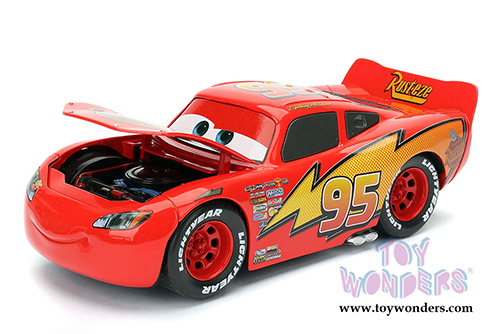 Jada Toys - Disney Pixar CARS | Lightning McQueen (1/24 diecast model toy, Red) 98099