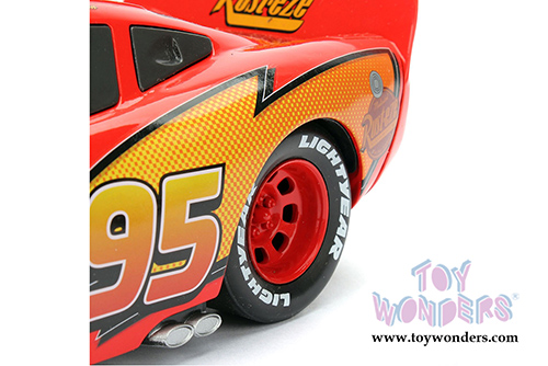 Jada Toys - Disney Pixar CARS | Lightning McQueen (1/24 diecast model toy, Red) 98099