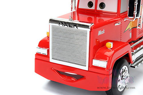 Jada Toys - Hollywood Rides | Mack Truck #95 DisneyPixars "Cars" (1/24, diecast model car, Red) 98103/2