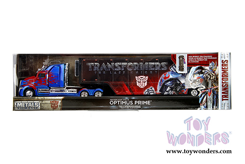 Jada Toys - Metals Die Cast | TRANSFORMERS 5 Optimus Prime&reg; Hauler Western Star 5700 XE (1/64, diecast model car, Blue w/Red) 98193