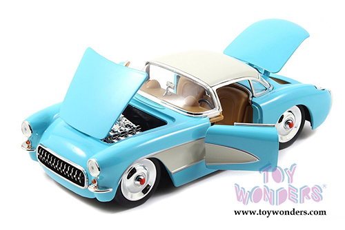Jada Toys Bigtime Muscle - Chevy Corvette Hardtop (1957, 1/24 scale diecast model car, Asstd.) 98203DP1