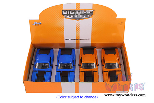 Jada Toys Bigtime Muscle - Ford Mustang Boss 429 Hardtop (1970, 1/24 scale diecast model car, Asstd.) 98204DP1