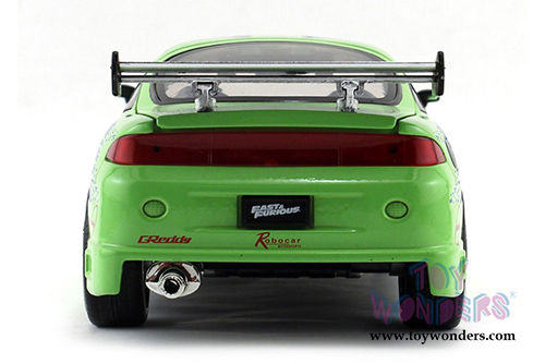 Jada Toys Fast & Furious - Brian's Mitsubishi Eclipse Hardtop (1995, 1/24 scale diecast model car, Lime Green) 98205DP1