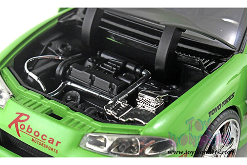 Jada Toys Fast & Furious - Brian's Mitsubishi Eclipse Hardtop (1995, 1/24 scale diecast model car, Lime Green) 98205DP1