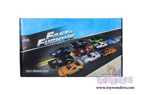 Jada Toys Fast & Furious - Brian's Mitsubishi Eclipse Hardtop (1995, 1/24 scale diecast model car, Lime Green) 98205DP1