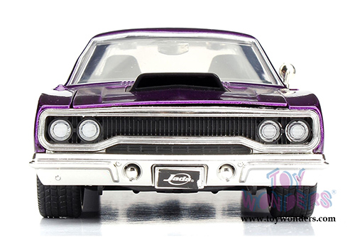 Jada Toys Bigtime Muscle - Plymouth Road Runner Hardtop (1970, 1/24 scale diecast model car, Asstd.) 98233WA1
