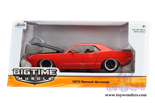 Jada Toys Bigtime Muscles - Plymouth Barracuda Hardtop (1973, 1/24 scale diecast model car, Asstd.) 98235WA1