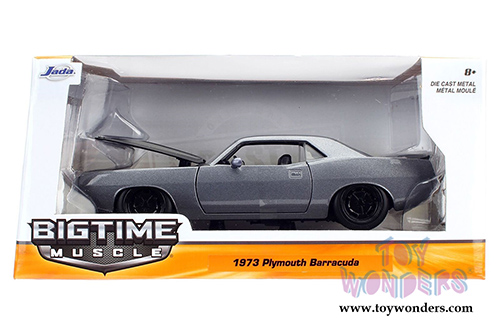 Jada Toys Bigtime Muscles - Plymouth Barracuda Hardtop (1973, 1/24 scale diecast model car, Asstd.) 98235WA1