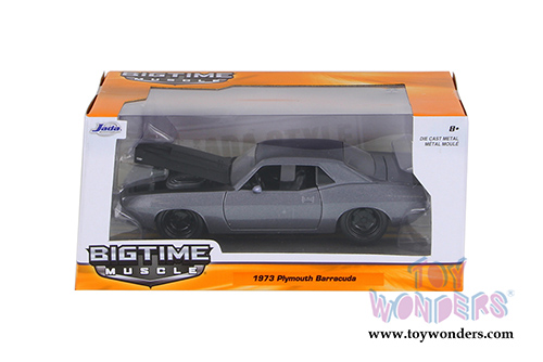 Jada Toys Bigtime Muscles - Plymouth Barracuda Hardtop (1973, 1/24 scale diecast model car, Asstd.) 98235WA1