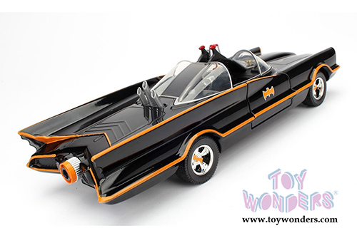 Jada Toys - Metals Die Cast | 1966 Classic TV Series Batmobile&trade; (1/24, diecast model car, Black) 98262