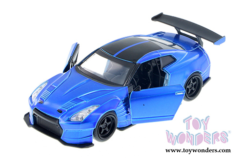 Jada Toys Fast & Furious - Brian's Nissan GT-R R35 Bensopra F8 "The Fate of the Furious" Movie (2009, 1/32 scale diecast model car, Primer Candy Blue) 98270