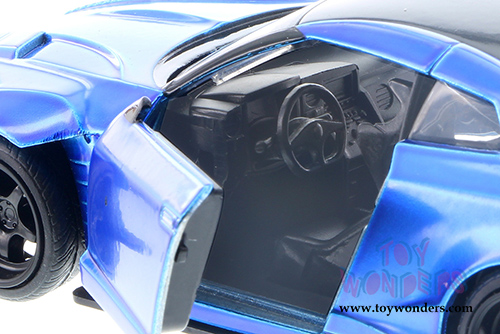 Jada Toys Fast & Furious - Brian's Nissan GT-R R35 Bensopra F8 "The Fate of the Furious" Movie (2009, 1/32 scale diecast model car, Primer Candy Blue) 98270