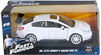 Show product details for Jada Toys Fast & Furious - Mr. Little Nobody's Subaru WRX STI Fast & Furious F8 "The Fate of the Furious" Movie (1/24 scale diecast model car, Glossy White) 98296/4