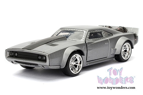 Jada Toys Fast & Furious - Dom's Ice Charger F8 "The Fate of the Furious" Movie (1/32 scale diecast model car, Bare Metal) 98299/24