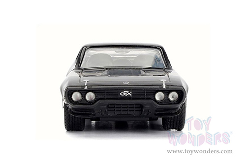 Jada Toys Fast & Furious - Dom's Plymouth GTX Hardtop (1/32 scale diecast model car, Black) 98300/24