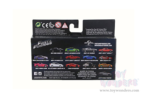 Jada Toys Fast & Furious - Dom's Plymouth GTX Hardtop (1/32 scale diecast model car, Black) 98300/24