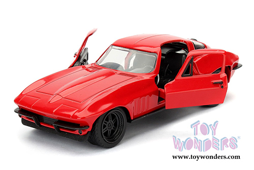 Jada Toys Fast & Furious - Letty's Chevrolet Corvette F8 "The Fate of the Furious" Movie (1/32 scale diecast model car, Red) 98306