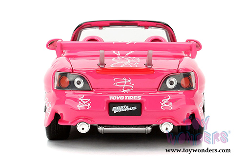 Jada Toys Fast & Furious - Suki's Honda S2000 Convertible (2001, 1/24 scale diecast model car, Pink) 98348