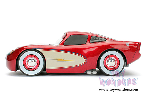 Jada Toys - Disney Pixar CARS | Cruising Lightning McQueen (1/24 diecast model toy, Red) 98354