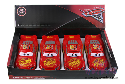 Jada Toys - Disney Pixar CARS 3 | Classic Lightning McQueen (1/24 diecast model toy,Glossy  Red) 98357