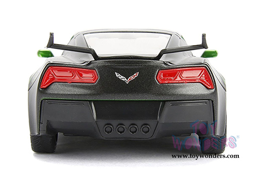Jada Toys - Metals Die Cast | TRANSFORMERS 5 Crosshairs Chevy Corvette Stingray&trade; (2016, 1/32, diecast model car, Candy Green w/Black) 98397