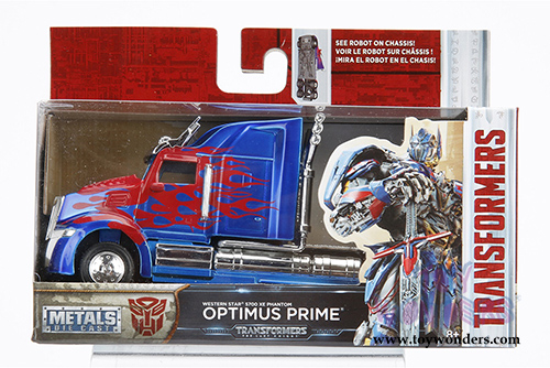 Jada Toys - Metals Die Cast | TRANSFORMERS 5 Optimus Prime® (1/32, diecast model car, Blue w/Red) 98398
