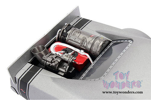 Jada Toys Fast & Furious - Dom's Ice Charger F8 "The Fate of the Furious" Movie (1/24 scale diecast model car, Semi Gun Metal Grey) 98427