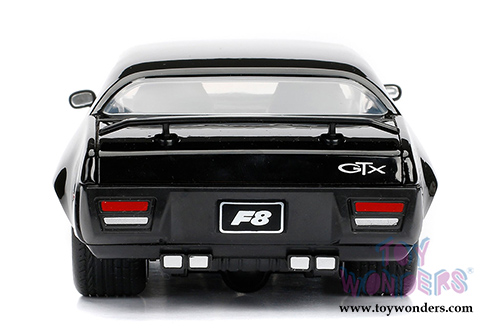Jada Toys Fast & Furious - Dom's Plymouth GTX Hardtop (1/24 scale diecast model car, Black) 98428