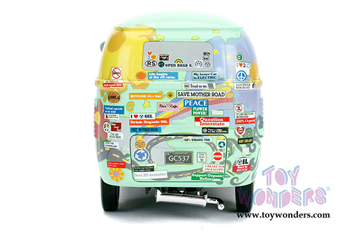 Jada Toys - Disney Pixar CARS | Fillmore with Oil Cans (1/24 diecast model toy, Green) 98492