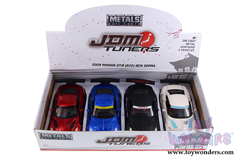 Jada Toys - Metals Die Cast | JDM Tuners&trade; Nissan GT-R Bensopra Hardtop (2009, 1/24, diecast model car, Asstd.) 98558DP1
