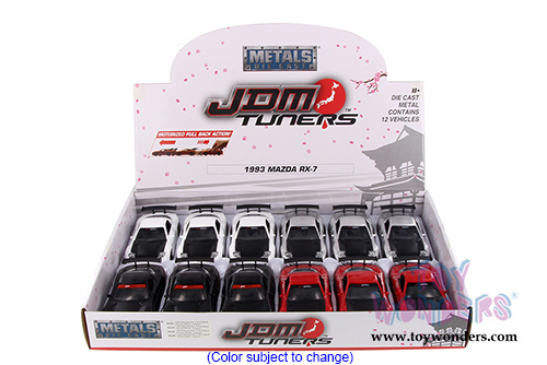 Jada Toys - Metals Die Cast | JDM Tuners&trade; Mazda RX-7 Hardtop (1993, 1/32, diecast model car, Asstd.) 98563DP1