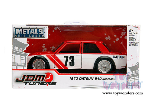 Jada Toys - Metals Die Cast | JDM Tuners&trade; Datsun 510 Widebody #73 (1973, 1/32, diecast model car, Asstd.) 98572WA1