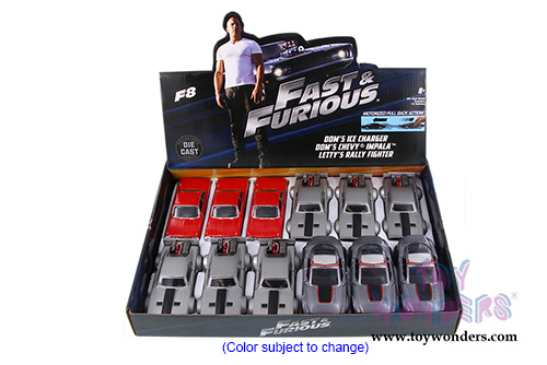Jada Toys Fast & Furious - F8 Assortment "The Fate of the Furious" Movie (1/32 scale diecast model car, Asstd.) 98674DP2
