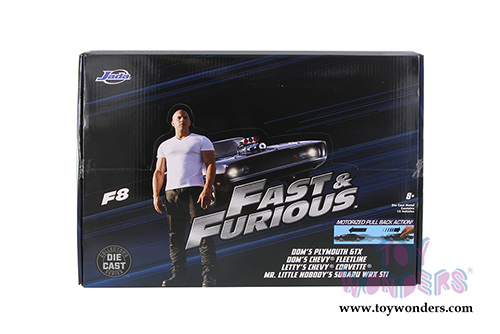 Jada Toys Fast & Furious - F8 Assortment "The Fate of the Furious" Movie (1/32 scale diecast model car, Asstd.) 98674DP3