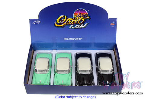 Jada Toys Street Low - Chevy Bel Air&reg; Hardtop (1953, 1/24 scale diecast model car, Asstd.) 98918D