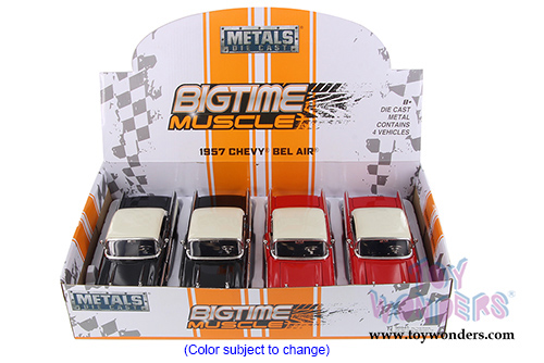 Jada Toys - Metals Die Cast | Bigtime Muscles Chevy&reg; Bel Air&reg; Hard Top (1957, 1/24 scale diecast model car, Asstd.) 98945D