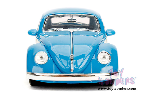 Jada Toys - Metals Die Cast Bigtime Kustoms | Volkswagen Beetle Hardtop (1959, 1/24 scale diecast model car, Blue) 99018