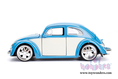Jada Toys - Metals Die Cast Bigtime Kustoms | Volkswagen Beetle Hardtop (1959, 1/24 scale diecast model car, Blue) 99018