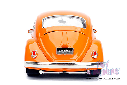 Jada Toys - Metals Die Cast Bigtime Kustoms | Volkswagen Beetle Hardtop (1959, 1/24 scale diecast model car, Orange) 99019