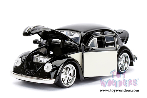 Jada Toys - Metals Die Cast Bigtime Kustoms | Volkswagen Beetle Hardtop (1959, 1/24 scale diecast model car, Black) 99021