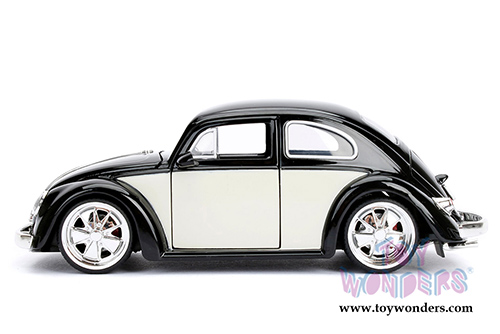 Jada Toys - Metals Die Cast Bigtime Kustoms | Volkswagen Beetle Hardtop (1959, 1/24 scale diecast model car, Black) 99021