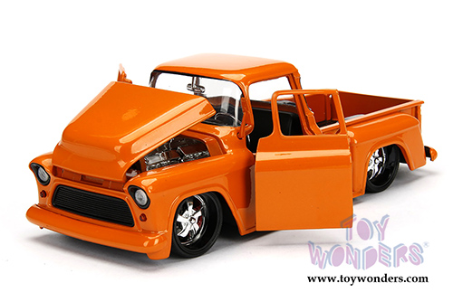 Jada Toys - Metals Die Cast Just Trucks | Chevy Stepside Pickup (1955, 1/24 scale diecast model car, Asstd.) 99040WA1