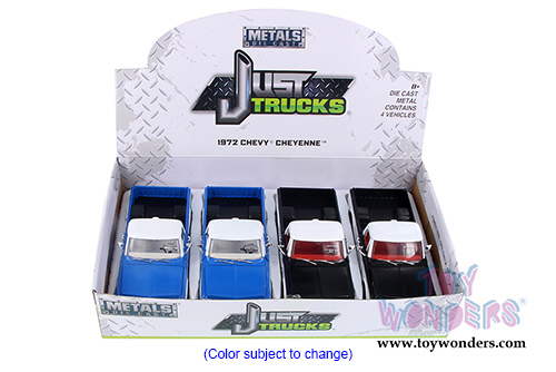 Jada Toys - Metals Die Cast Just Trucks | Chevy Cheyenne Pickup (1972, 1/24 scale diecast model car, Asstd.) 99048DP1