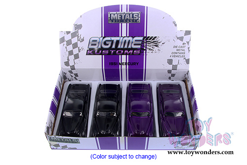 Jada Toys - Metals Die Cast Bigtime Kustoms | Mercury Hardtop (1951, 1/24 scale diecast model car, Asstd.) 99062DP1