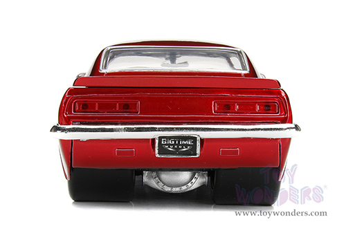 Jada Toys Bigtime Muscle - Chevrolet® Camaro® (1969, 1/24 scale diecast model car, Candy Red/w Yellow Flames) 99085