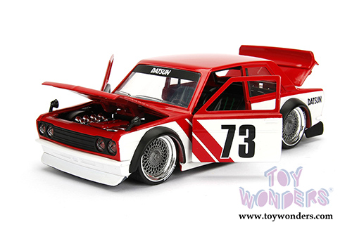 Jada Toys - Metals Die Cast | JDM Tuners&trade; Datsun 510 Widebody #73 (1973, 1/24, diecast model car, Red) 99097