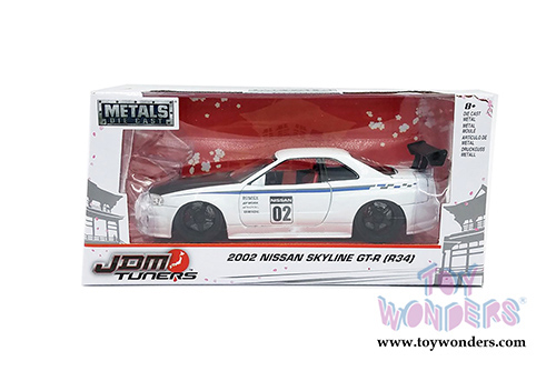 Jada Toys - Metals Die Cast | JDM Tuners&trade; Nissan Skyline GT-R Hardtop (2002, 1/24, diecast model car, Asstd.) 99113WA1