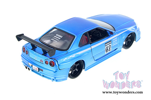 Jada Toys - Metals Die Cast | JDM Tuners&trade; Nissan Skyline GT-R Hardtop (2002, 1/24, diecast model car, Asstd.) 99113WA1