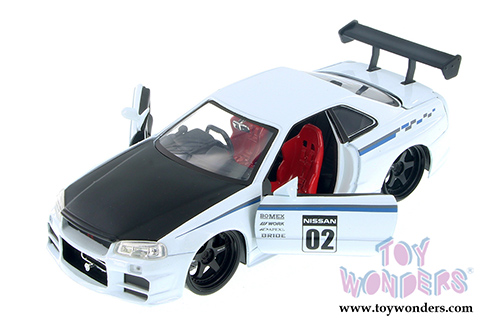 Jada Toys - Metals Die Cast | JDM Tuners&trade; Nissan Skyline GT-R Hardtop (2002, 1/24, diecast model car, Asstd.) 99113WA1